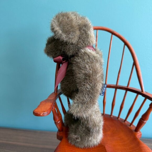 Vintage 1990s Boyds Bear Paxton W/ Tags Brown Teddy Bear Red Ribbon 10 Inch - Picture 3 of 7